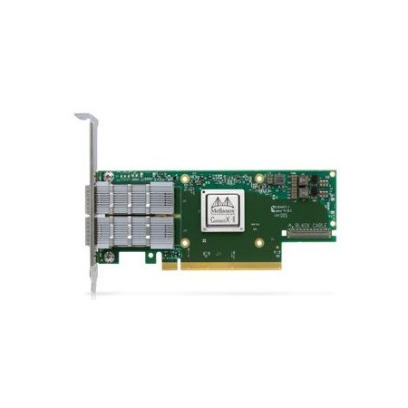 Mellanox Technologies Connectx-6 En Adapter Card, 200Gbe, Dual -Port Qsfp56, Pcie4.0 X16, MCX613106A-VDAT